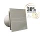 Cata E-100MST ventilátor metakrilát előlappal, utószellőztető funkcióval, szürke