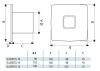 Cata Silentis 10 Timer (Low Noise) ventilátor utószellőztető funkcióval, pillangószeleppel