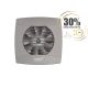 Cata UC-10 Timer Silver ventilátor utószellőztető funkcióval, pillangószeleppel, szürke