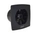 Cata UC-10 Timer fekete ventilátor utószellőztető funkcióval, pillangószeleppel
