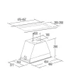 Cata GL-45 X/C páraelszívó, 45 cm, inox