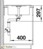 BLANCO METRA 45 S Compact Beépíthető gránit mosogató alumetál