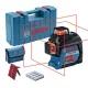 BOSCH 0601063S00 GLL 3-80 Vonallézer + 4 db 1,5 V-os LR6 (AA) + Lézer céltábla + Szerszámkoffer