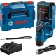 BOSCH 0601081601 D-tect 200 C Falszkenner + 12V 2.0Ah Li-Ion Akkumulátor + GAL 12V-40 töltő + USB-C Kábel + csuklópánt + L-boxx