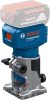 BOSCH 06016C6020 GLF 18V-8 Professional Akkus élmaró (porelszívó, 35/45 mm, élvezető, 45 mm, szerelőkulcs, 13/17 mm, befogópatron-készlet, 6 mm, befogópatron-készlet, 8 mm) kartondobozban