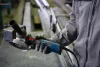 BOSCH 06017D0100 GWS 14-125 S Sarokcsiszoló vibrációcsökkentett kiegészítő fogantyúval