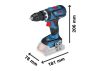 BOSCH 06019G2103 GSB 18V-60 C Akkus ütvefúró-csavarozógép