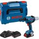 BOSCH 06019K5001 GRG 18V-16 C Akkus popszegecselő 2x ProCORE18V 4.0 Ah akkuval, 1x GAL 18V-40 gyorstöltővel L-BOXX 136-ban