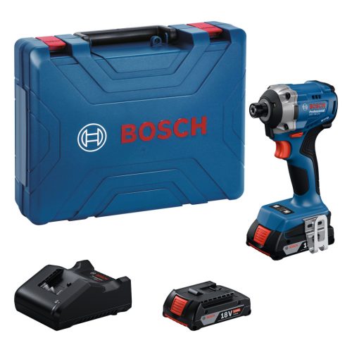 BOSCH 06019N2022 GDR 18V-215 Akkus ütvecsavarozó (2x2,0 Ah akkuval; GAL 18V-20 töltővel) szerszámkofferben 
