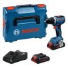 BOSCH 06019N3206 GSR 18V-65 Akkus fúró-csavarozó  (2x4,0 Ah ProCORE akkuval; GAL 18V-40 töltővel) L-Boxx-ban