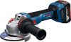 BOSCH 06019N4103 GWS 18V-11 Akkus Sarokcsiszoló  (2x5,0 Ah akkuval; GAL 1880 töltővel; csiszolótárcsa 125mm) L-Boxx-ban