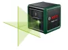 BOSCH 0603663C03 Quigo keresztvonalas zöld szintezőlézer + BT 150 állvány + 2 db 1.5V LR03 (AAA)