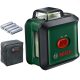 BOSCH 0603663E00 UniversalLevel 360 Keresztvonalas zöld szintezőlézer + 4 db 1.5 V-os LR6 AA