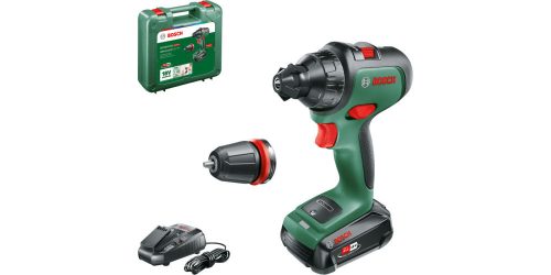 BOSCH 06039B5005 AdvancedDrill 18 Akkus fúrócsavarozó + Tokmányadapter (1x2,5Ah) kofferben