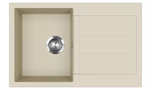 EVIDO Cubo 45S gránit mosogató, 780 x 500 mm, bézs