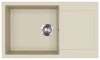 EVIDO Cubo XL 6S compact gránit mosogató, 860 x 500 mm, bézs