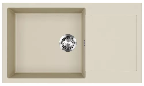 EVIDO Cubo XL 6S compact gránit mosogató, 860 x 500 mm, bézs