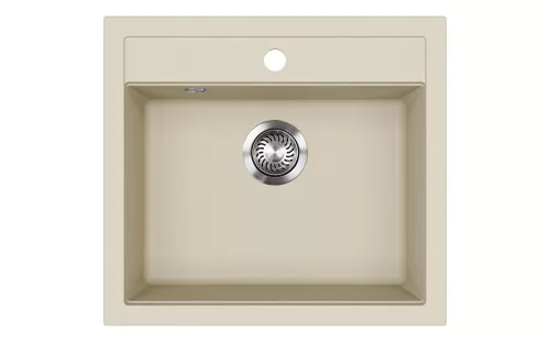 EVIDO Quadro 6 gránit mosogató, 562 x 510 mm, bézs