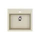 EVIDO Quadro 6 gránit mosogató, 562 x 510 mm, bézs