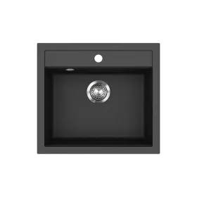 EVIDO Quadro 6 gránit mosogató, 562 x 510 mm, antracit