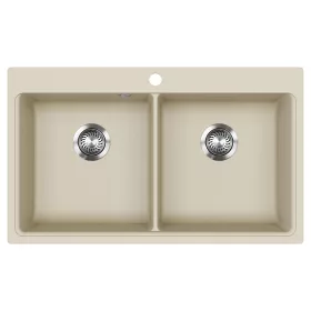 EVIDO Quadro 9 gránit mosogató, 860 x 510 mm, bézs