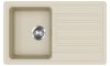 EVIDO Home 45S gránit mosogató, 765 x 460mm, bézs