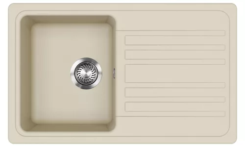 EVIDO Home 45S gránit mosogató, 765 x 460mm, bézs