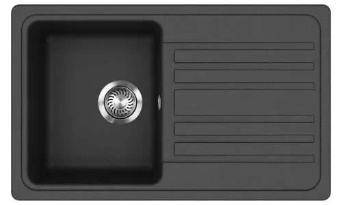 EVIDO Home 45S gránit mosogató, 765 x 460mm, antracit