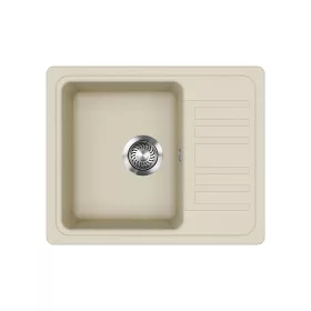   EVIDO Home 45S compact gránit mosogató, 575 x 460 mm, bézs