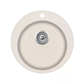 EVIDO Tondo kerek gránit mosogató, 505 mm, bézs
