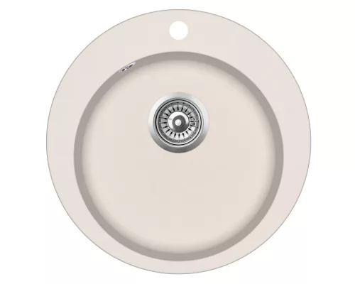EVIDO Tondo kerek gránit mosogató, 505 mm, bézs