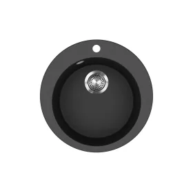 EVIDO Tondo kerek gránit mosogató, 505 mm, antracit