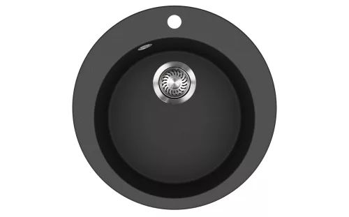 EVIDO Tondo kerek gránit mosogató, 505 mm, antracit