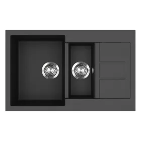 EVIDO Cubo 6S compact gránit mosogató800x500 antracit