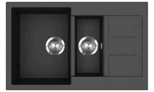 EVIDO Cubo 6S compact gránit mosogató800x500 antracit