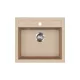 EVIDO Quadro 6 gránit mosogató, 562 x 510mm, avena
