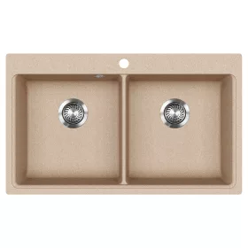 EVIDO Quadro 9 gránit mosogató, 860 x 510mm, avena