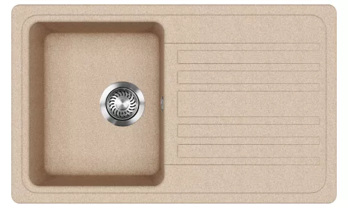 EVIDO Home 45S gránit mosogató, 765 x 460mm, avena