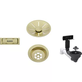 BLANCO InFino lefolyógarnitúra, satin gold, 3 1/2