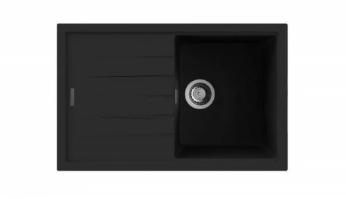 NODOR - Mosogatótálca NorGranite 78.50 1B 1D BK fekete