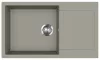 EVIDO Cubo XL 6S compact gránit mosogató, 860 x 500 mm, platina