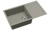 EVIDO Cubo XL 6S compact gránit mosogató, 860 x 500 mm, platina