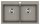 EVIDO Quadro 9 gránit mosogató, 860 x 510 mm, platina