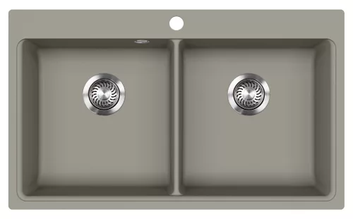 EVIDO Quadro 9 gránit mosogató, 860 x 510 mm, platina