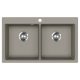 EVIDO Quadro 9 gránit mosogató, 860 x 510 mm, platina