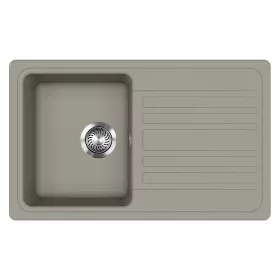 EVIDO Home 45S gránit mosogató, 765 x 460mm, platina