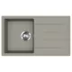 EVIDO Easy 45S gránit mosogató, 760 x 440 mm, platina