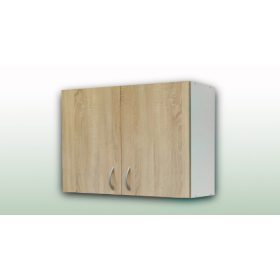   Felsőszekrény nyílóajtós 80x30, fehér korpusz/sonoma tölgy