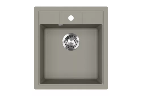 EVIDO Easy 45 gránit mosogató, 460 x 515 mm, platina