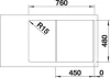BLANCO LEGRA 45 S fehér tart.nélkül